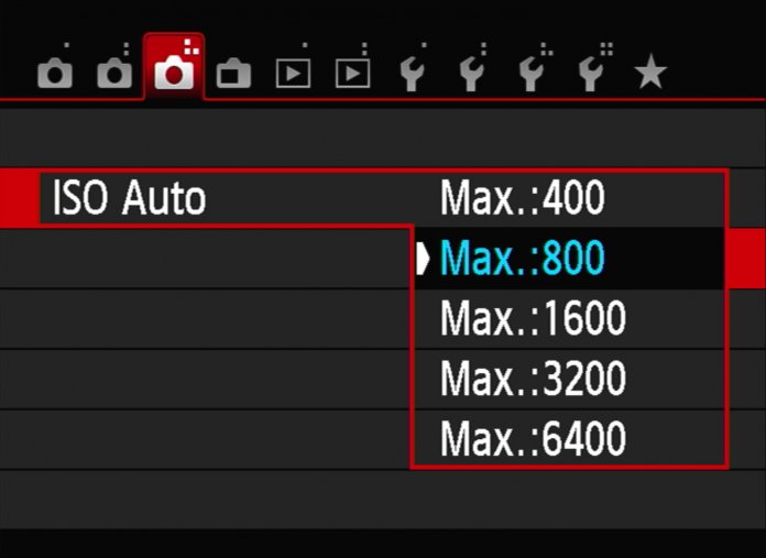 Установка автоматического ISO в камерах Canon